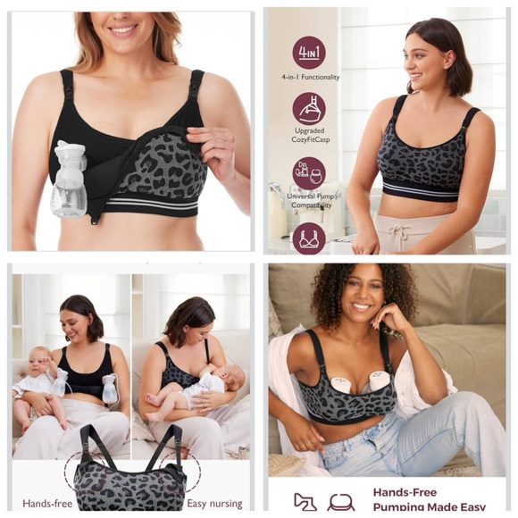 NWT Kindred Bravely Pumping bra and NWOT Momcozy Pumping Bra - L - Picture 2 of 10